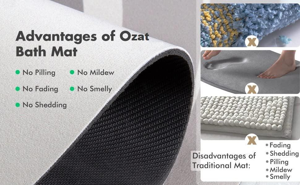 Cushion Mat Super Absorbent Soft Carpet, Quick Dry Dirt Barrier for Home