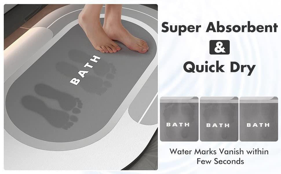 Cushion Mat Super Absorbent Soft Carpet, Quick Dry Dirt Barrier for Home