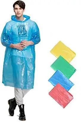 Knee -Length solid color Raincoat pack of - 2