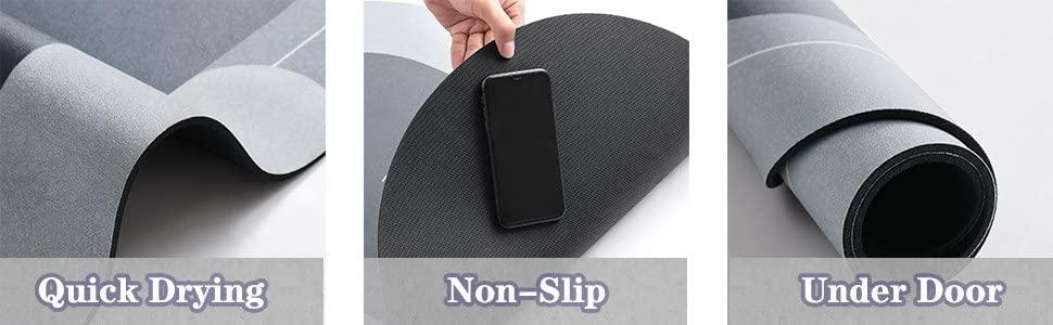 Cushion Mat Super Absorbent Soft Carpet, Quick Dry Dirt Barrier for Home